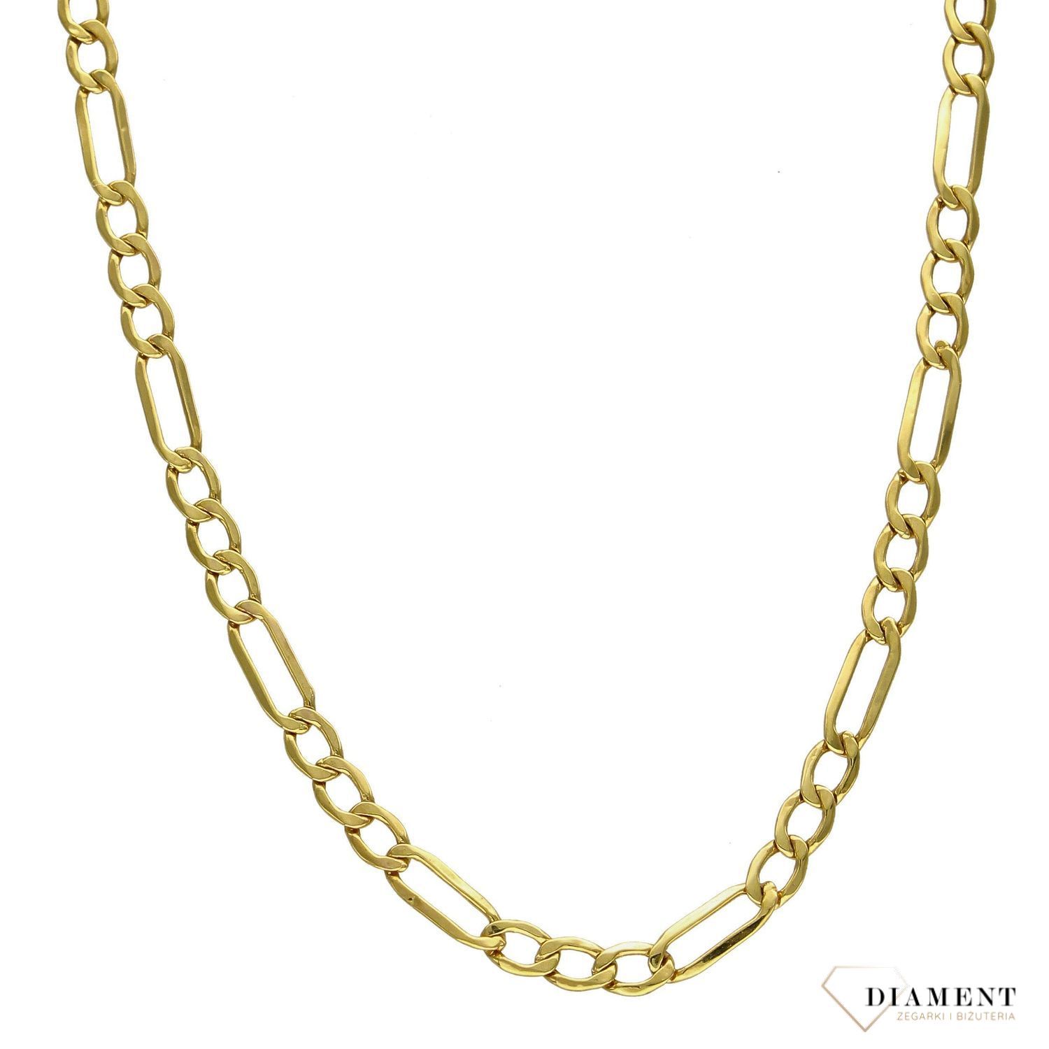 Złoty łańcuszek 585 figaro 3,5 mm DIA-LAN-1137-585 3,5mmv.jpg